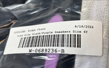 Load image into Gallery viewer, Nike Kids Blazer Mid 77 DA4086-005 Black Purple Lace-Up Sneaker Shoes Size 6Y