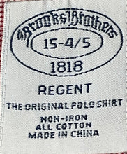Load image into Gallery viewer, Brooks Brothers Mens Red Printed Cotton Regent Fit Non-Iron Dress Shirt 15-4/5