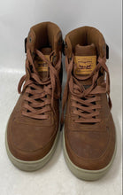 Load image into Gallery viewer, Levi's Mens Jeffrey Brown Leather Lace-Up High Top Sneakers Shoes Size 13