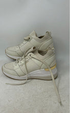Load image into Gallery viewer, Michael Kors Womens Georgie Knit Beige Gold Lace-Up Sneakers Shoes Size 9M