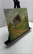 Load image into Gallery viewer, Oil Painting Canvas Features Rustic Scene Farm A Barn A Fence Signed By Miller