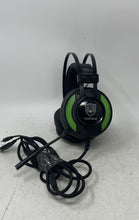 Load image into Gallery viewer, Taotique HD Stereo Black Green Over Ear Wired USB Gaming Headphones Not Tested