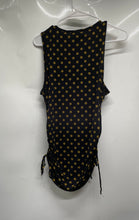 Load image into Gallery viewer, Michael Kors Womens Black Yellow Sleeveless Blouse Top Size Medium