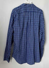 Load image into Gallery viewer, Ralph Lauren Mens Blue Plaid Cotton Long Sleeve Collared Button-Up Shirt Size XL