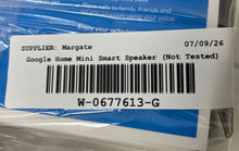 Load image into Gallery viewer, Google Home Mini Gray Voice Assistant Portable Smart Speaker Not Tested