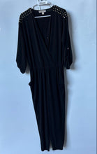 Load image into Gallery viewer, Michael Kors Womens Black Pockets StretchOne-Piece Jumpsuit Size Small