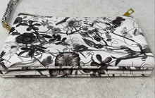 Load image into Gallery viewer, Callista Womens White Floral Print Inner Pockets Wristlet Wallet