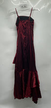 Load image into Gallery viewer, Fashion Womens Red Spaghetti Straps Side Ruffle Back-Zip Maxi Dress Sz 2 W/ Tag