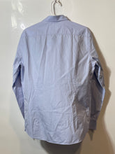 Load image into Gallery viewer, Massimo Dutti Mens Blue Italian Fabric Long Sleeve Collared Dress Shirt Sz 16.5