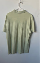 Load image into Gallery viewer, Calvin Klein Mens Light Green Cotton Short Sleeve Collared Polo Shirt Size L
