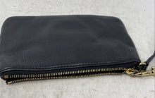 Load image into Gallery viewer, Michael Kors Womens Black Leather Logo Zipper Inner Pocket Wristlet Wallet