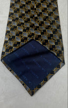 Load image into Gallery viewer, Oscar De La Renta Mens Multicolor Geometric Print Silk Adjustable Designer Tie