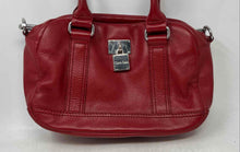 Load image into Gallery viewer, Calvin Klein Womens Red Leather Inner Pocket Double Handle Shoulder Purse