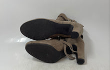 Load image into Gallery viewer, Sam Edelman Womens Shaleigh Beige Leather Side Zip Block Ankle Booties Size 7M