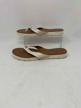 Load image into Gallery viewer, Coach Womens Shelly A00960 White Brown Slip-On Flip-Flop Sandals Size 8.5 B