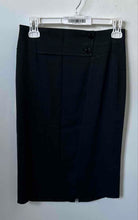 Load image into Gallery viewer, Emporio Armani Womens Black Back Slit Zipper Straight & Pencil Skirt Size 38