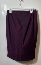 Load image into Gallery viewer, The Limited Womens Purple Black Wave Lace Back Zip Straight & Pencil Skirt Sz 6