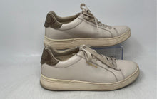 Load image into Gallery viewer, Coach Womens Clip G4966 Beige Brown Leather Low Top Lace-Up Sneaker Shoes Sz 7 B