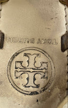 Load image into Gallery viewer, Authentic Tory Burch Womens Beige Gladiator Sandals Size 7M Damaged Stained Worn