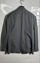 Load image into Gallery viewer, Tommy Hilfiger Mens Gray Plaid Long Sleeve Two-Button Blazer Jacket Size 46R