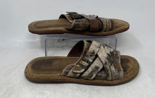 Load image into Gallery viewer, Frye Mens Brown Open Toe Crisscross Strap Slip-On Slide Sandals Size 10.5 D