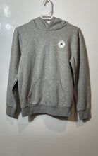Load image into Gallery viewer, Converse Kids Gray Heather Long Sleeve Kangaroo Pocket Pullover Hoodie Size L