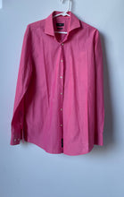 Load image into Gallery viewer, Hugo Boss Mens Pink Cotton Slim Fit Long Sleeve Collared Dress Shirt Size 41