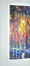 Load image into Gallery viewer, Thirst Lithograph Home Decorative Trees And Street Lamp Art Painting
