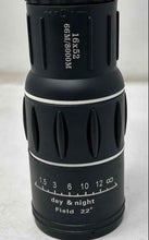 Load image into Gallery viewer, Black 16x52 66M/8000M Field 22 Degree Monocular Telescope Not Tested NCL