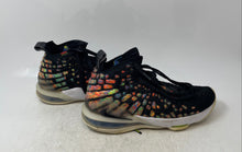 Load image into Gallery viewer, Nike Kids LeBron 17 BQ5594-005 Black Orange Lace-Up Sneaker Shoes Size 6Y