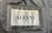 Load image into Gallery viewer, Alfani Mens Black Leather Long Sleeve Collared Button Front Jacket Size R42