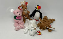 Load image into Gallery viewer, Lot Of 5 Pcs Ty Beanie Baby Mixed Variety Stuffed Plush Toys With Tags