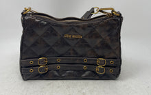 Load image into Gallery viewer, Steve Madden Womens Brown Quilted Adjustable Strap Shoulder Crossbody Bag W/Tag