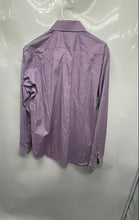 Load image into Gallery viewer, Hugo Boss Mens Purple Blue Plaid Regular Fit Collared Dress Shirt Size 16 1/2
