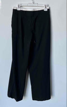 Load image into Gallery viewer, Zara Womens Black Front Adjustable Drawstring Wide-Leg Trousers Pants Size Small