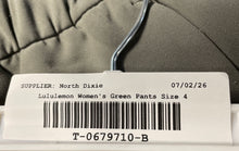 Load image into Gallery viewer, Lululemon Womens Green Drawstring Tapered Leg Adjustable Waist Ankle Pants Sz 4