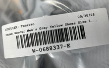 Load image into Gallery viewer, Under Armour Mens Charged Rogue 4 Gray Yellow Sneaker Shoes Size 10.5 No Insole