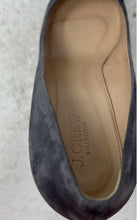 Load image into Gallery viewer, J. Crew Womens Elsie Gray Leather Pointed Toe Stiletto Pump Heels Size 9