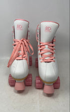 Load image into Gallery viewer, Roller Derby Womens Pixie Pink White High Top Adjustable Roller Skates Size 7-10