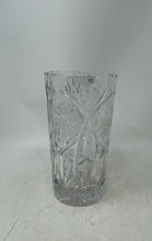 Load image into Gallery viewer, Clear Engraved Crystal Cut Handmade Home Decorative Collectible Flower Vase
