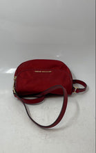 Load image into Gallery viewer, Michael Kors Womens Red Outer Pocket Adjustable Strap Medium Crossbody Purse