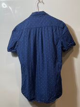 Load image into Gallery viewer, U.S. Polo Assn. Mens Blue Cotton Short Sleeve Collared Button-Up Shirt Size S