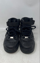 Load image into Gallery viewer, Nike Womens Air Force 1 Mid 07 Black Leather Lace-Up Sneaker Shoes Size 9