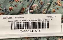 Load image into Gallery viewer, Aeropostale Womens Green Floral Print Straight & Pencil Skirt Size Medium
