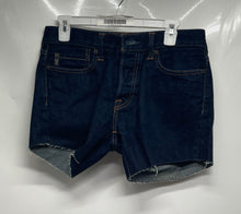 Load image into Gallery viewer, Abercrombie & Fitch Womens Dark Blue Denim Pockets Cut-Off Shorts Size 30x32