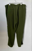 Load image into Gallery viewer, MNG Womens Green Flat Front Slash Pockets Straight Leg Dress Pants Size 1XL