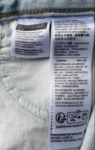 Load image into Gallery viewer, Levi's Womens Blue Denim Light Wash Frayed Hem '94 Baggy Bermuda Shorts Size 26