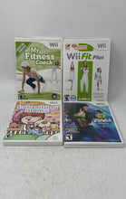 Load image into Gallery viewer, Set Of 4 Pieces Mixed Variety Nintendo Wii Fitness Family Video Games Not Tested