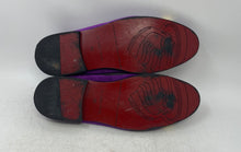 Load image into Gallery viewer, Elanroman Mens BR-C1493JZ Purple Round Toe Slip-On Loafers Shoes Size 40