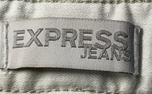 Load image into Gallery viewer, Express Womens White Denim Light Wash Regular Fit Skinny Jeans Size 0R
